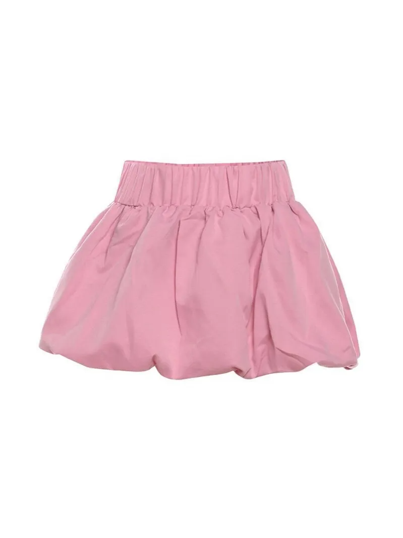 Bubble Mini Skirt Pink Flat - Liora Studio